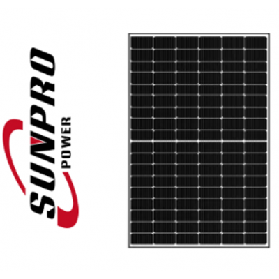 Fotovoltický panel Sunpro 410Wp MONO čierny rám aj sklo